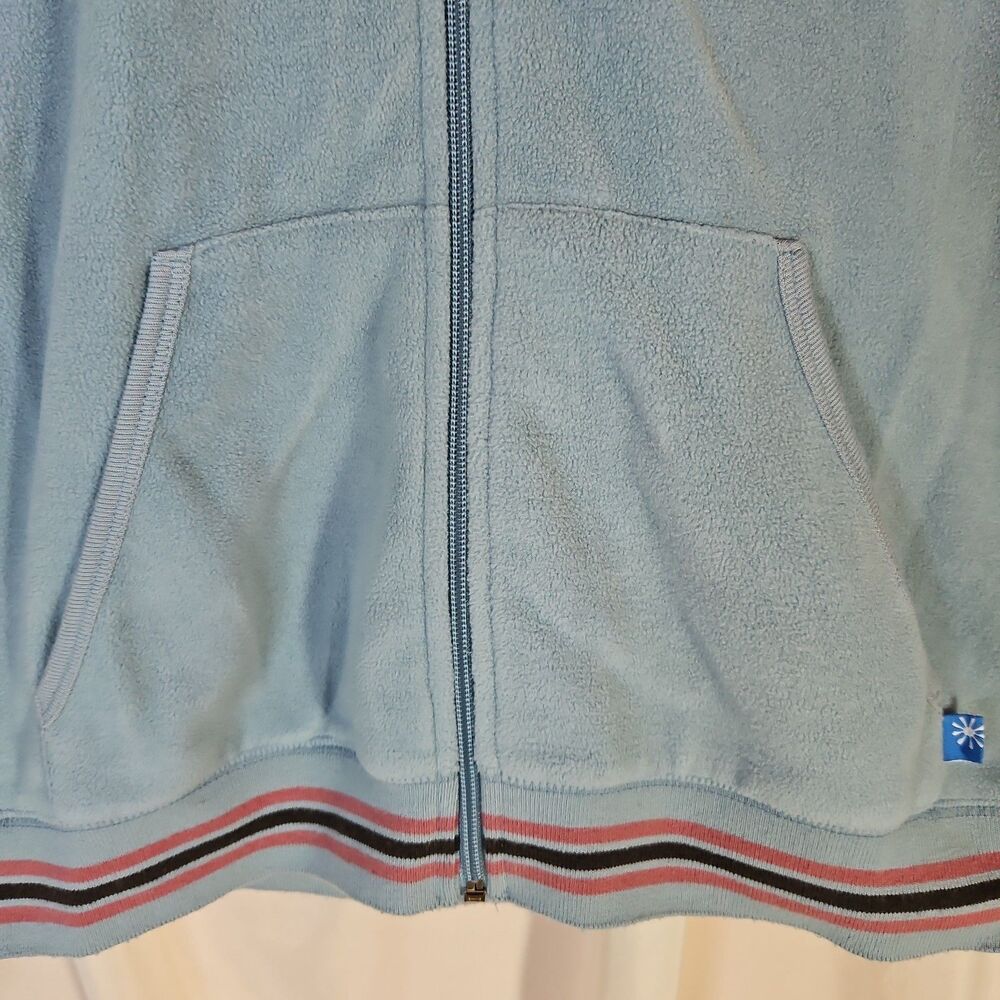 Delias Vintage Fleece Zip Hoodie Womens Large Retro Sport Track Suit Varsity Y2K - Picture 4 of 10